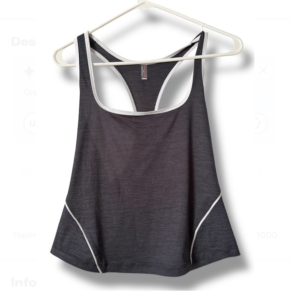 NWT FREE PEOPLE MOVEMENT - Run Fast Racerback Activewear Sporty Black Tank Top - Picture 7 of 9